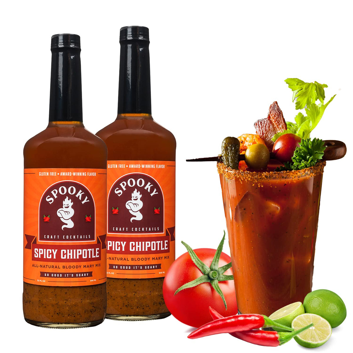 Large 2 Bottle Combo - Spicy & Chipotle